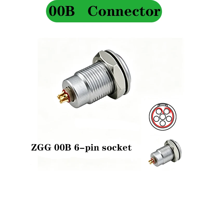 EGG/ZGG.00B.2P 3P 4P 5P 6P  Push-pull Self-locking Metal Quick Plug And Female Socket Connector For Audio Video Transmission