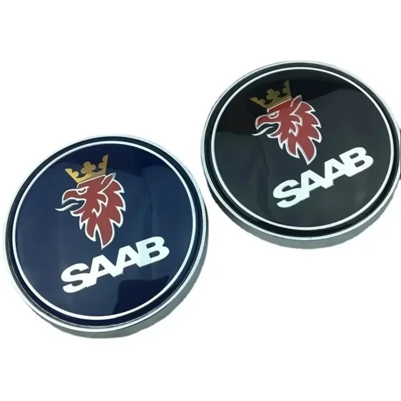 68 millimetri Auto SAAB Cofano Anteriore Cofano Logo Baule Posteriore Boot Distintivo Emblema Per SAAB 9 3 9 5 9-3 9-5 Accessori Adesivo