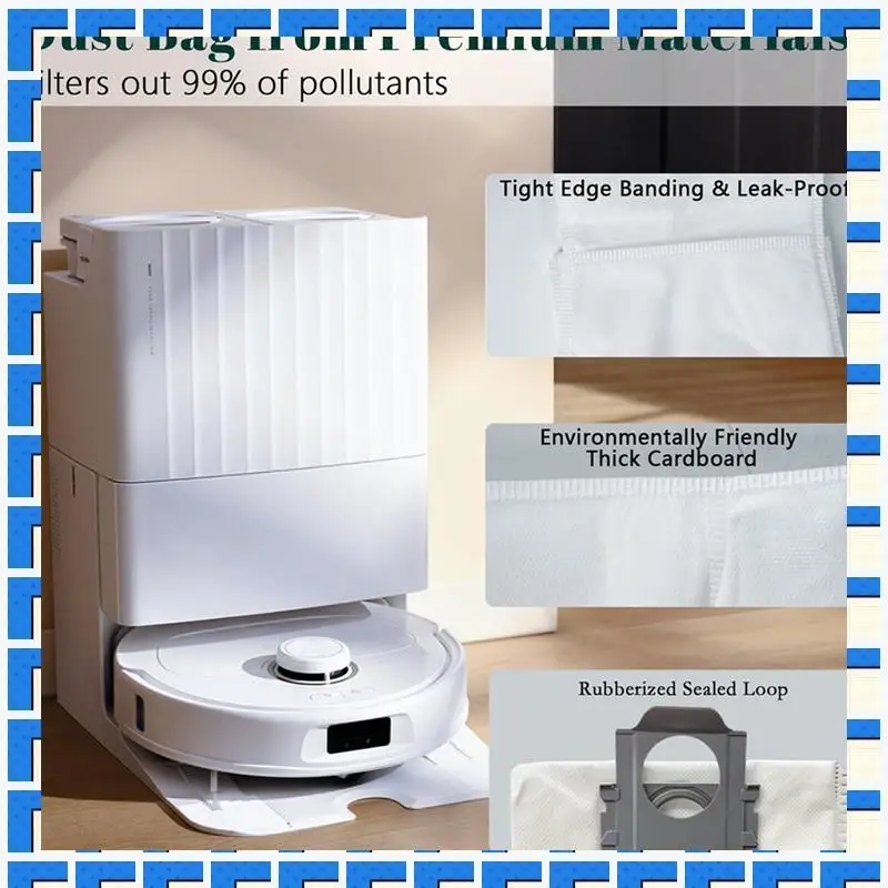 

ABNG 2 Set Accessory Set For Roborock Q Revo/Qrevo S/Qrevo Pro/Qrevo Maxv/Qrevo Master, Dust Bags, Mop Pads
