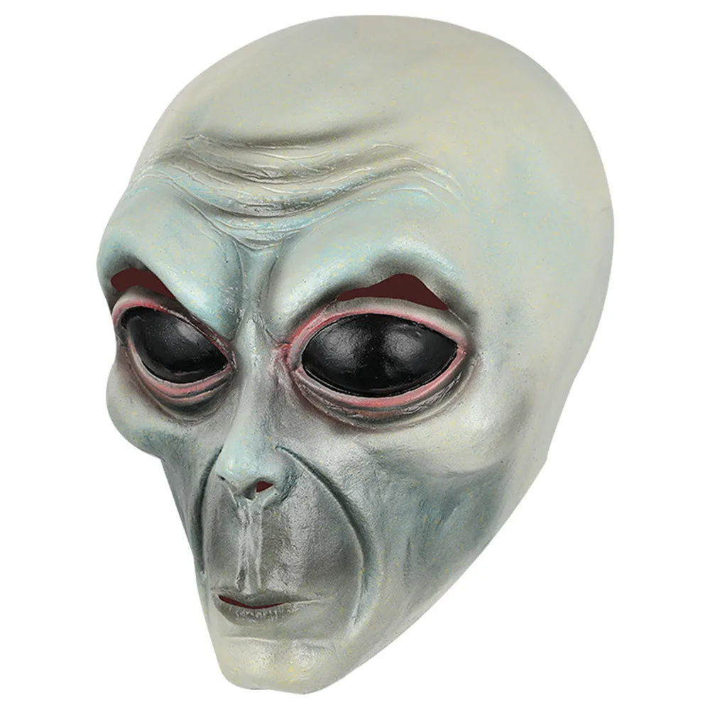 Realistische Alien-Gesichtsmasken Außerirdische Scherzmasken Lustige Halloween-Party-Cosplay-Maske – Detail 4