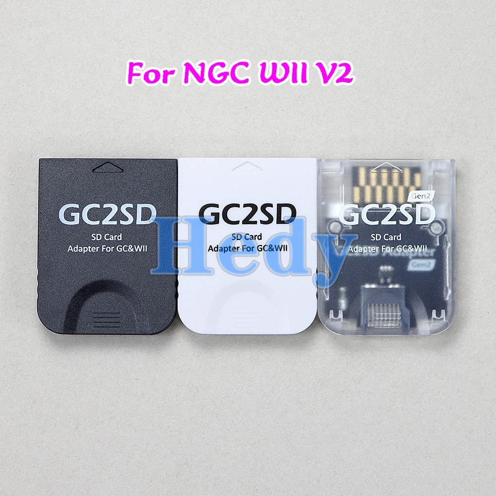 1 Stück RetroScaler GC2SD GC zu SD-Karten-Adapter Speicher-TF-Karten-Adapter SD-Kartenleser für NGC V2.0 Konsole für Wii V2 Spielkonsole