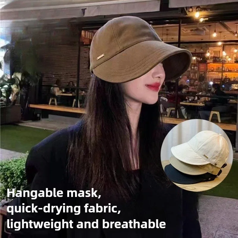 Foldable Wide Brim Sun Hat Drawstring Adjustable Caps for Men Women Beach Hats Summer Autumn Quick-drying Visors Fisherman Cap