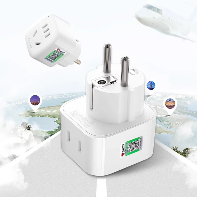 

US Japan China Travel Plug Adapter European EU To US JP Power Adapter Electrical Plug Converter Sockets AC Charger Outlet Custom