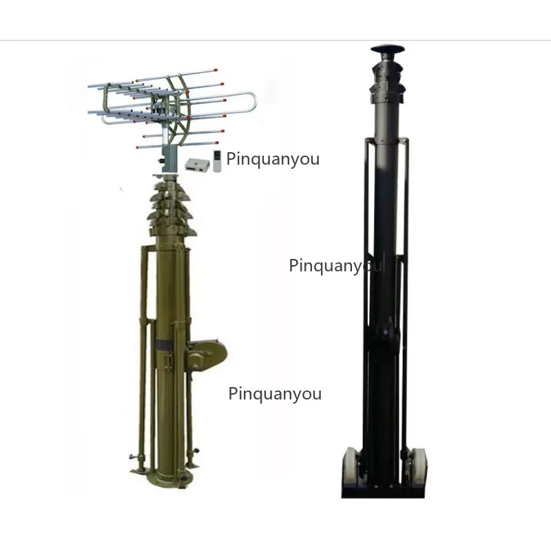 Wholesale 4m 6m 8m 10m 12m 14m 50ft and 60ft Manual Lifting Telescopic Mast Antenna Tower