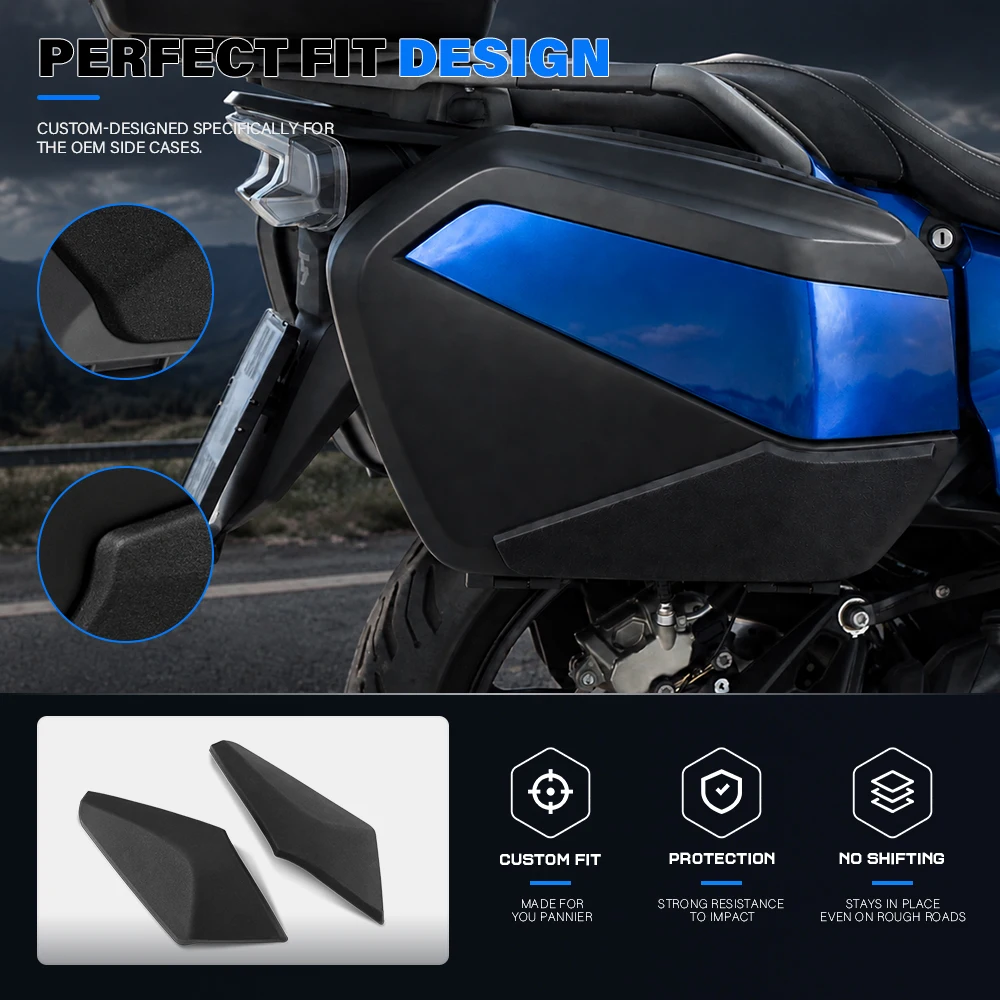 Motorcycle Side Case Protector Pad Cover Pannier Guard For BMW R1300RT R 1300 RT 2025- Anti-Collision Side Box Protective Case
