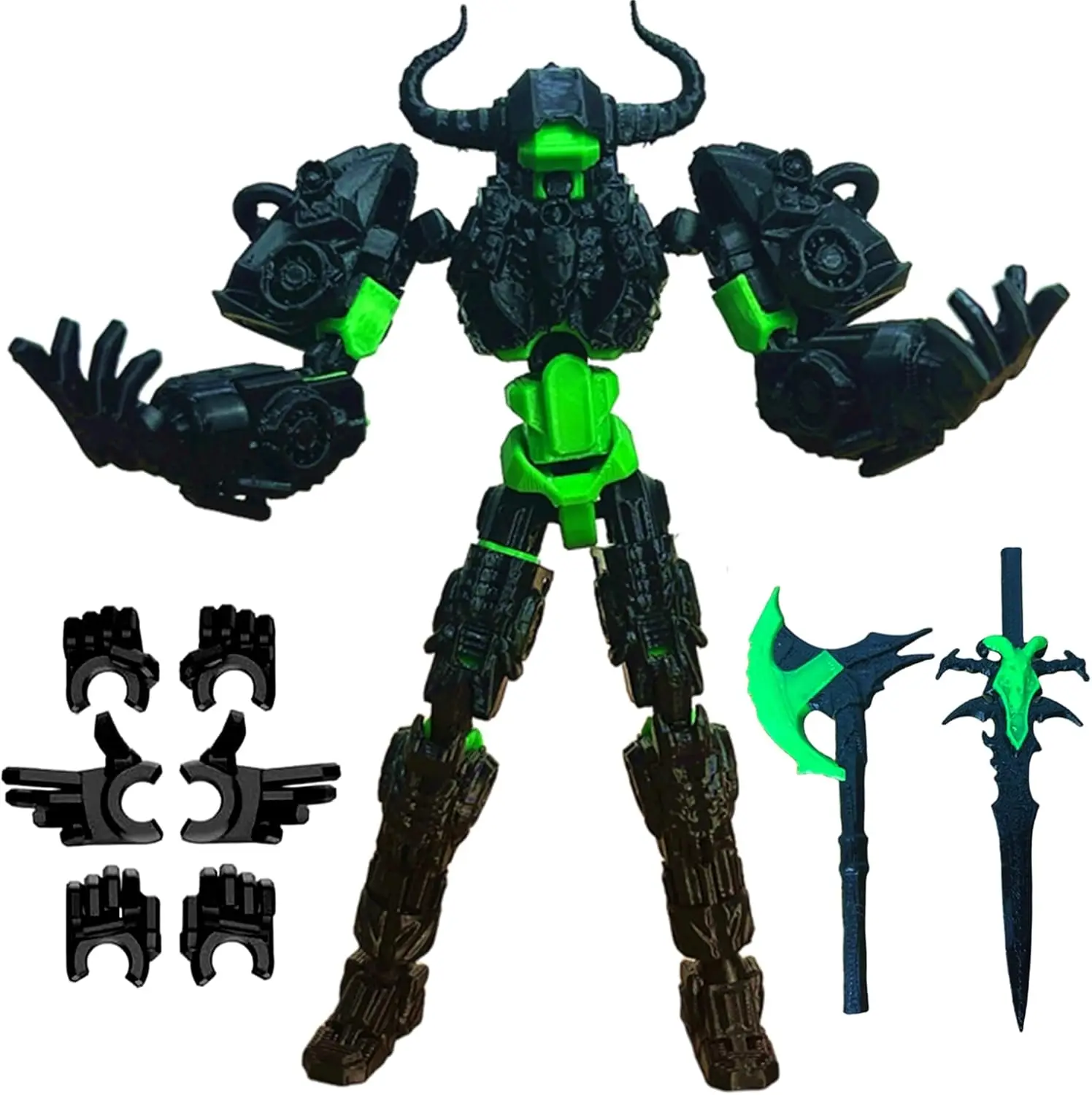Titan 13 Action Figure,Assembly Completed 3D Printed T13 Multi-Jointed Movable Robot with Full Articulation Lucky13 Nova13 Dummy