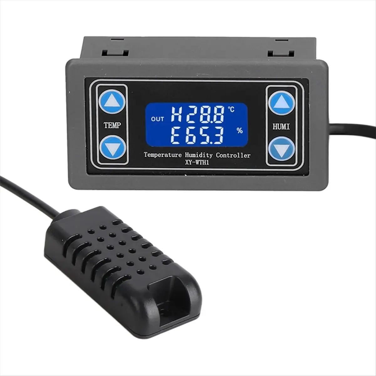 A89X XY ‑ WTH1 Digital LCD Temperature Humidity Controller Indicator for Incubation Breeding Greenhouse,Automatic Thermostat
