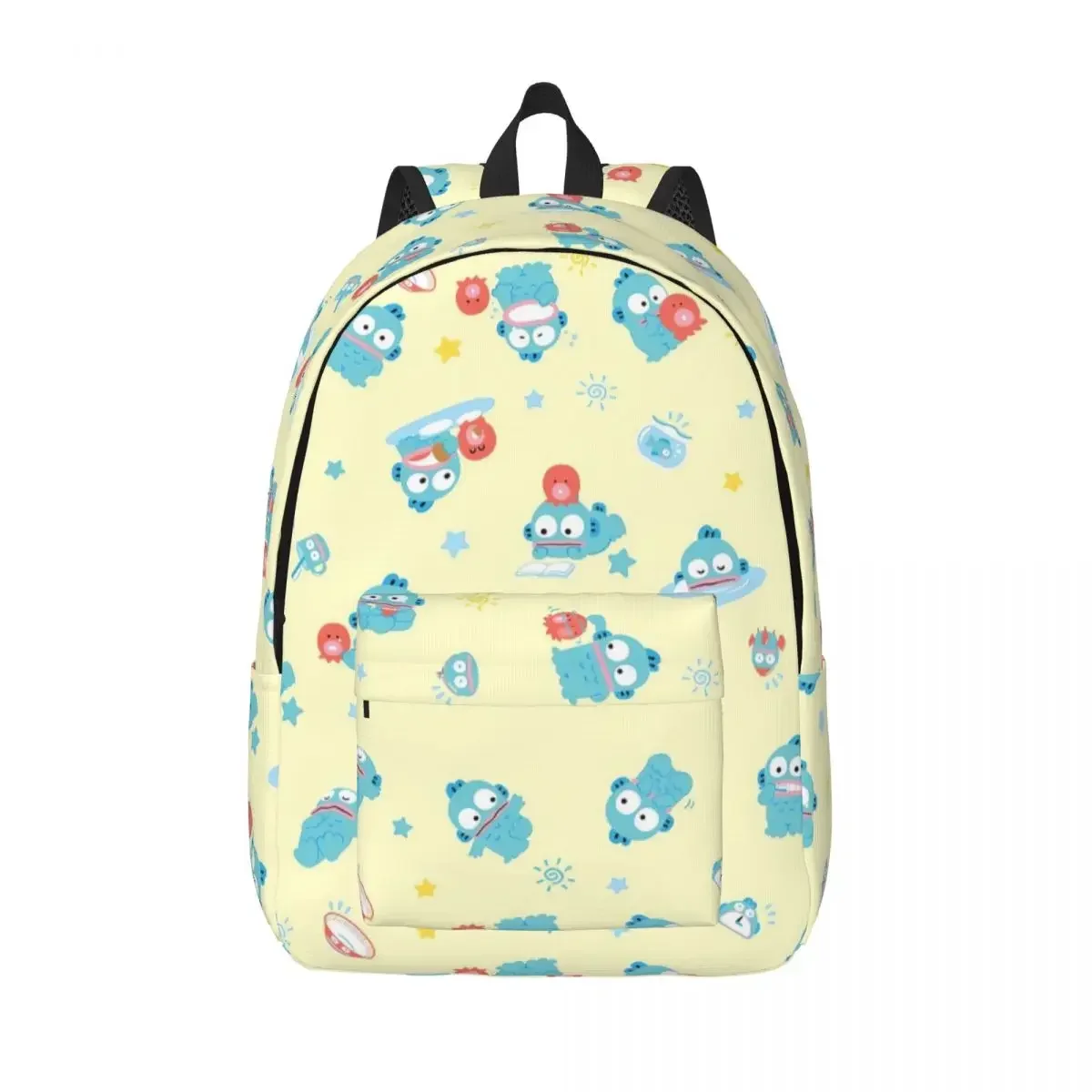 Hangyodon Pattern Cool Backpack Durable Student Hiking Travel Cute Cartoon Daypack for Men Women College Canvas Bags