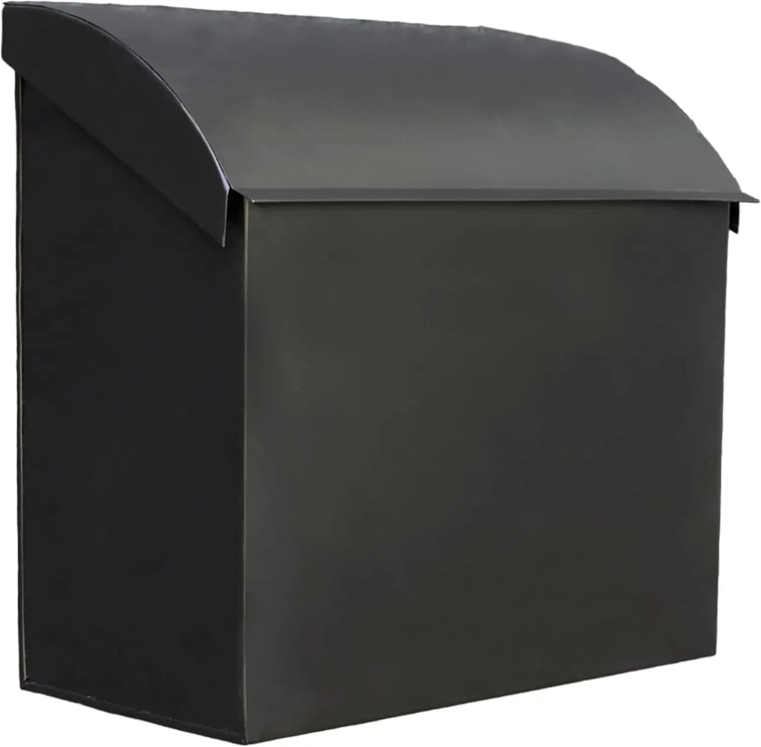 

Large Mailbox for House, 12.4"x7.1"x11.8" Black Wall Mount Mailbox with Waterproof Design