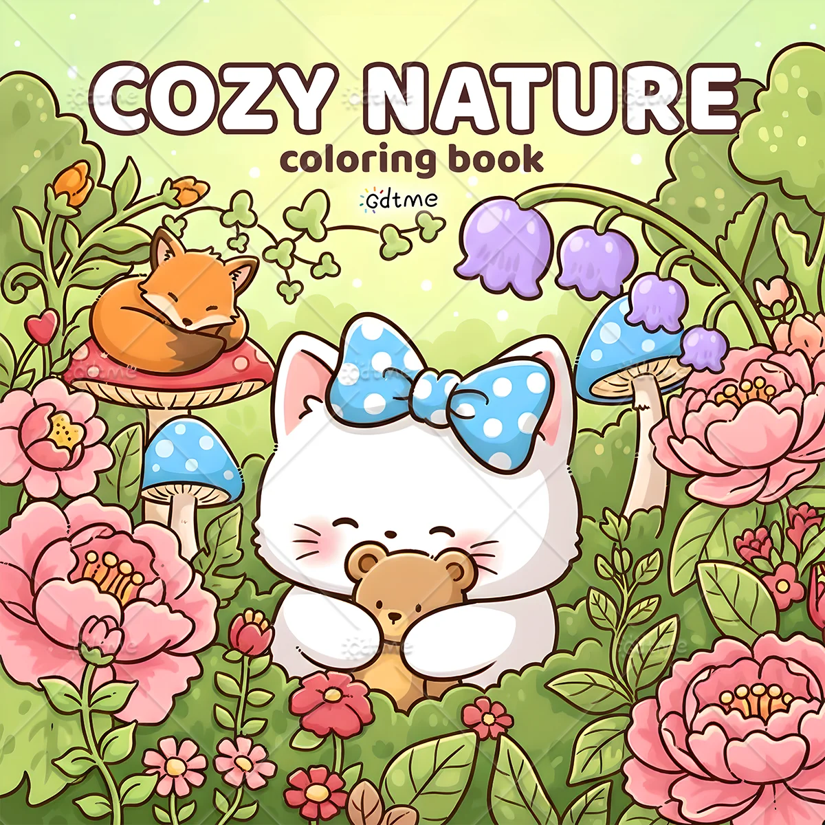 COZY NATURE Bold-easy Patterns Coloring Book for Adults Cute Drawing Book Perfect Gift for Party and Birthday
