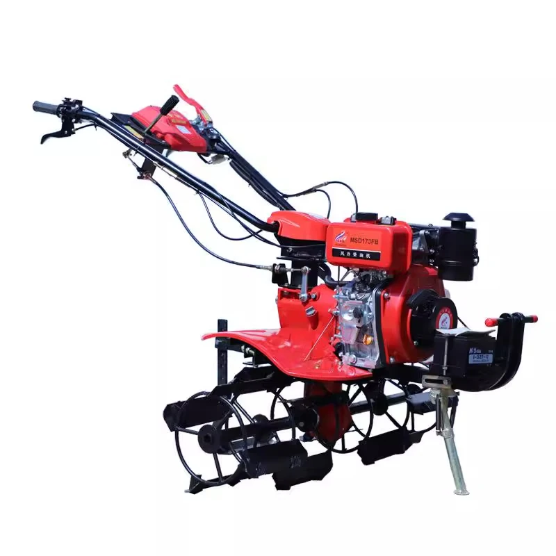 Micro-tiller Gear-driven two-wheel drive direct-connect Hand-guided rotary tiller Farm shed large-scale land cultiva(Customized)