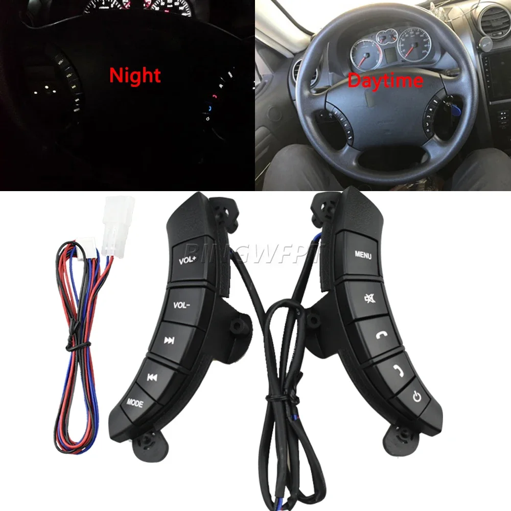 100% New Product High Quality Steering Wheel Audio Control Buttons For Great Wall Hover H3/H5, with Back Light