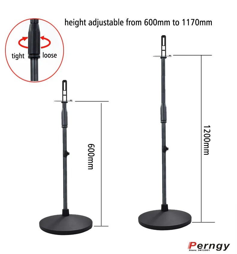 (1 pair=2pcs) SO-F3 60cm-120cm round columu base adjustable surround sound speaker floor stand MOUNT holder sonos play 1 ONE SL