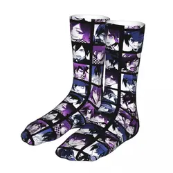 Fashion Socks Men's Women's Harajuku Shuichi Kokichi Manga Socks Danganronpa Anime Sport Socks Spring Summer Autumn Winter