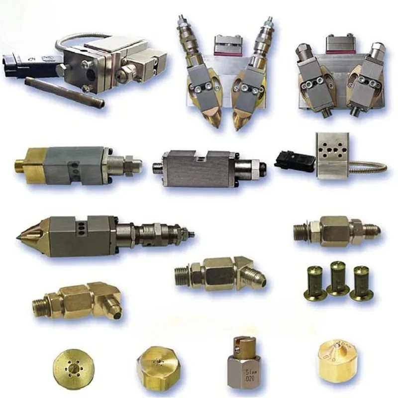 New Hot Melt Glue Machine Accessories Glue Hose Nozzle PLC Control Spray Spare Parts