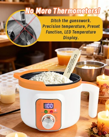 beeswax candle making kit with wax melter
