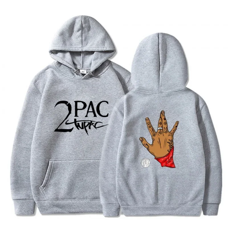 Gangsta Rap 2Pac Hoodie Men Fashion Coat Casual Hoodies Kids Hip Hop Gangsta 2Pac Tupac Shakur Hoodie Sweatshirt Women