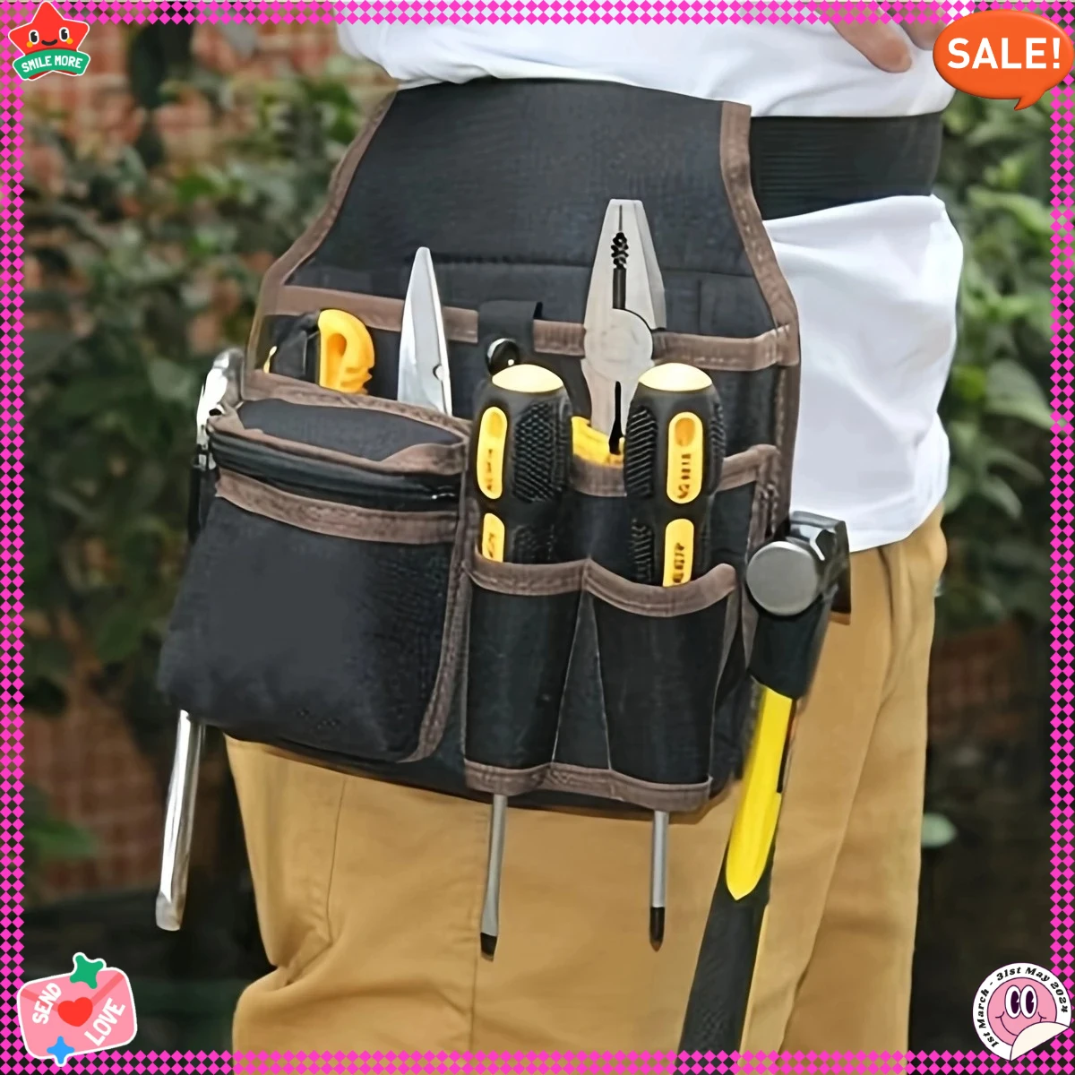 حقيبة خصر كهربائي لمجموعة أدوات صيانة الأجهزة، حقيبة أدوات كهربائية متعددة الوظائف مثبتة على الخصر، حقيبة تخزين أدوات الإصلاح