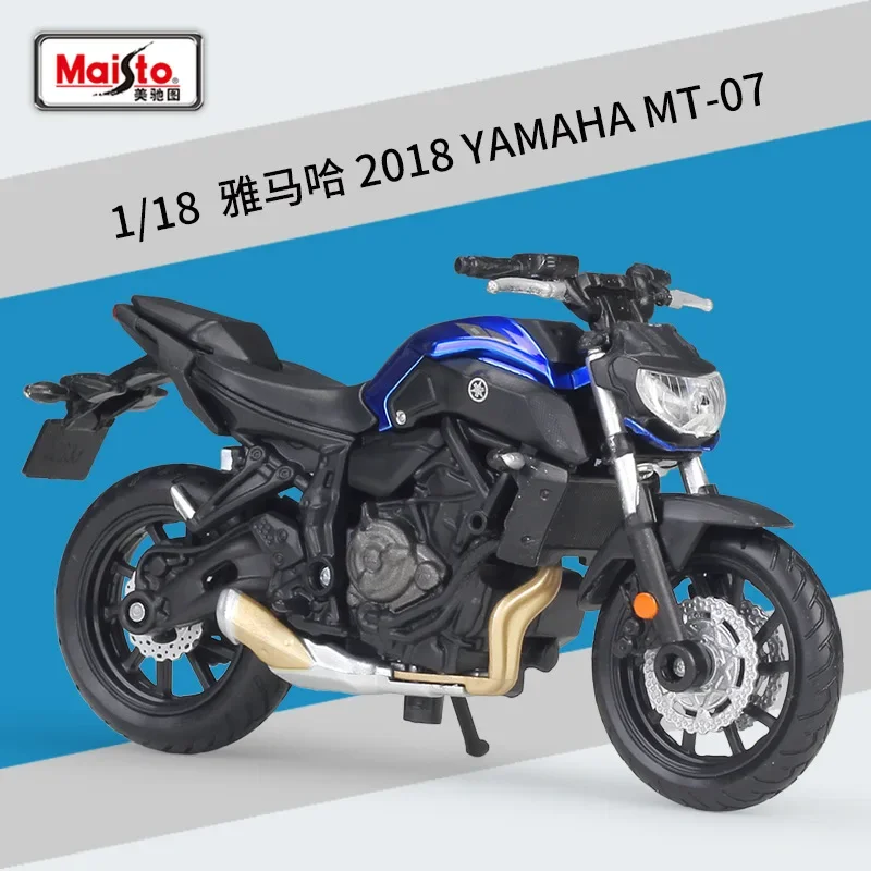 

Maisto 1:18 2018 YAMAHA MT-07 Model Car Simulation Alloy Motorcycle Metal Toy Car Children's Toy Gift Collection B340