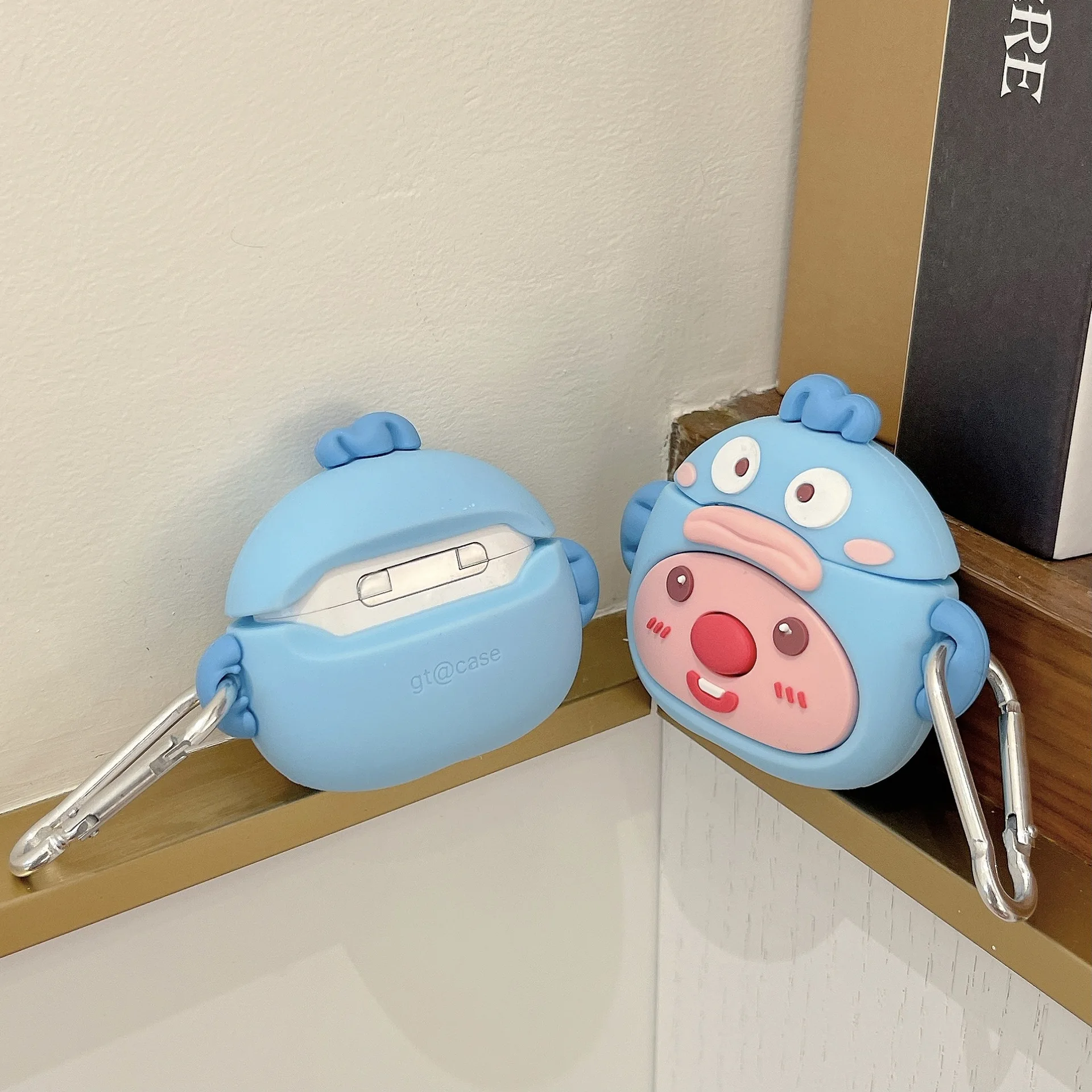 Cartoon Clown Fish Bead Case para Airpods, Capa Protetora do Fone de Ouvido Caixa de Carregamento, Capa para Airpods Pro 1, 2, 3