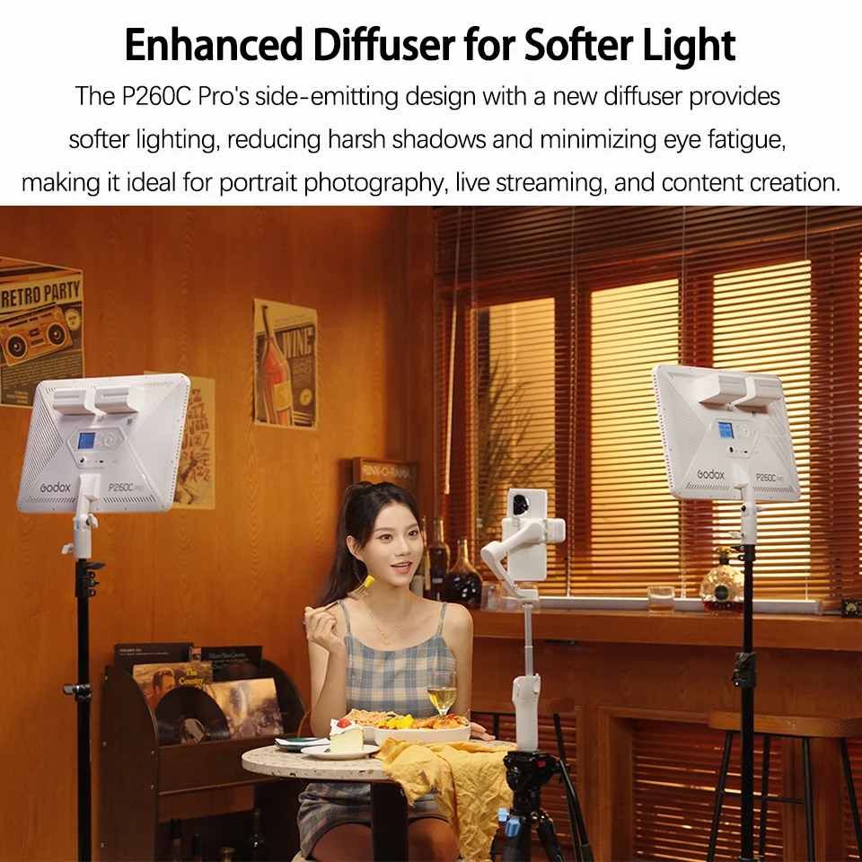 Godox P260C PRO LED Light Pane - Video Led Light Panel 评论和价格