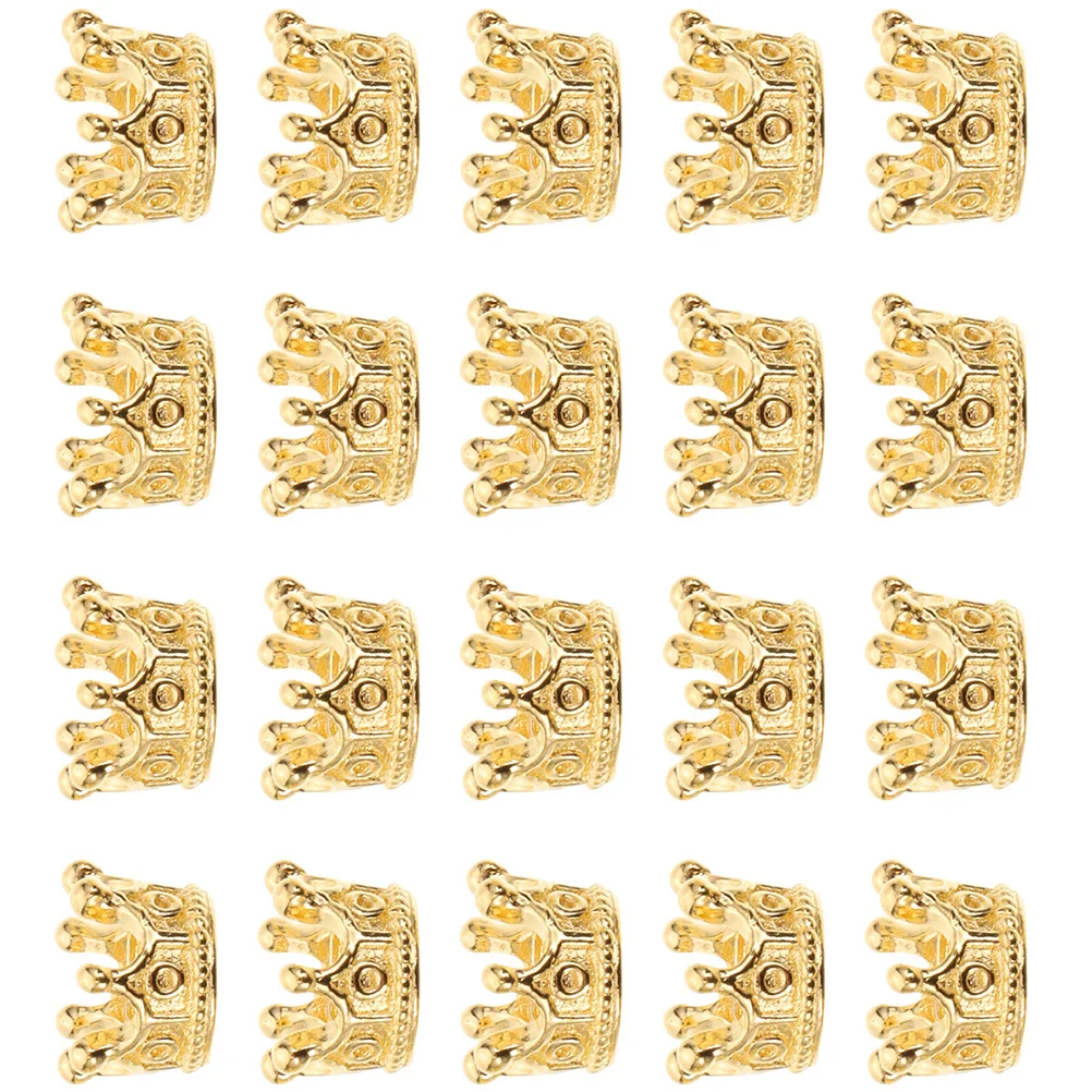 

60Pcs Crown Design Pendants Alloy DIY Jewelry Charms Mini Golden Crowns Necklace Bracelet Making Supplies Jewelry Accessories