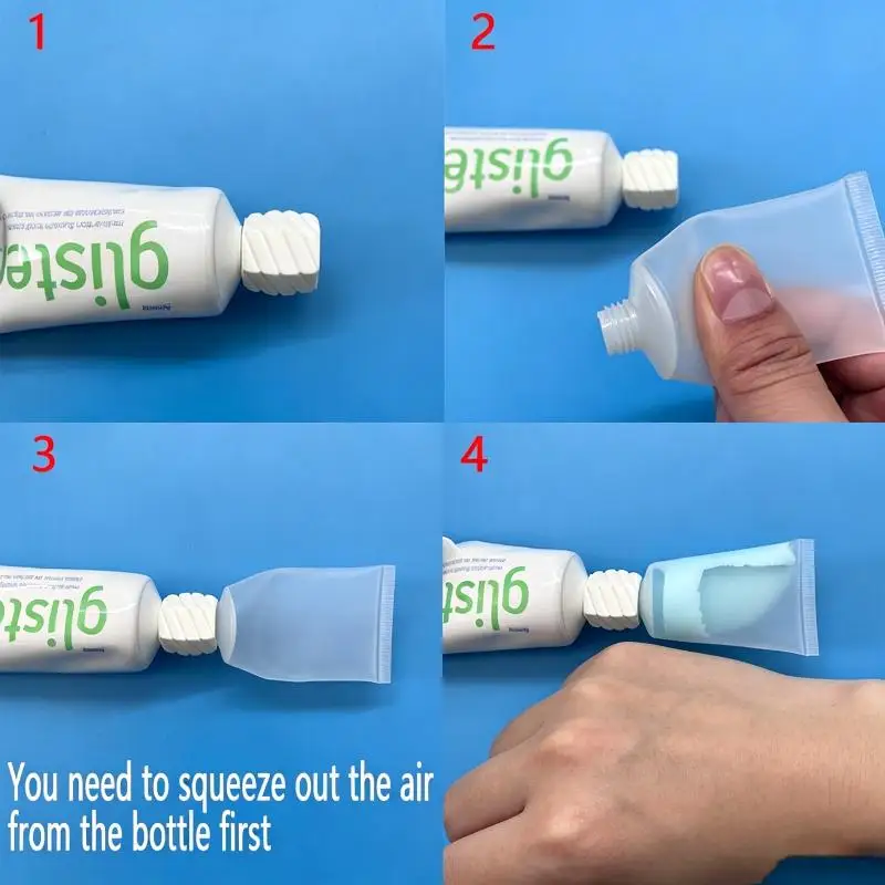 3/6/9/18/27pcs Travel Bottles,Bottle Adapters,Convenient Toothpaste Facial Cleanser Refill Home Additions.Travel Toiletry Set