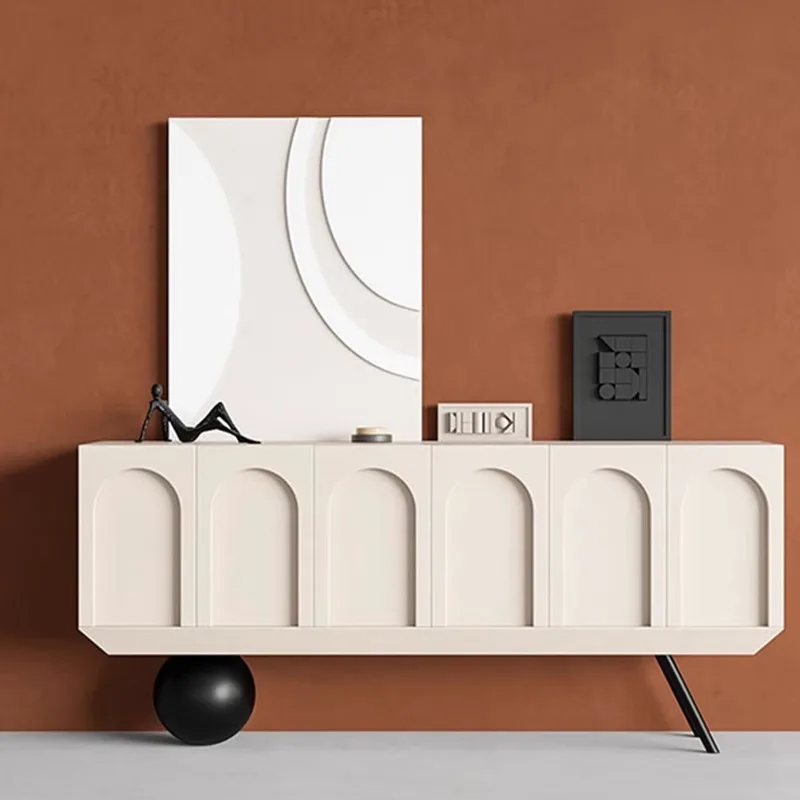 

Nordic simple door cabinet, quiet wind storage, side cabinet, Italian TV cabinet