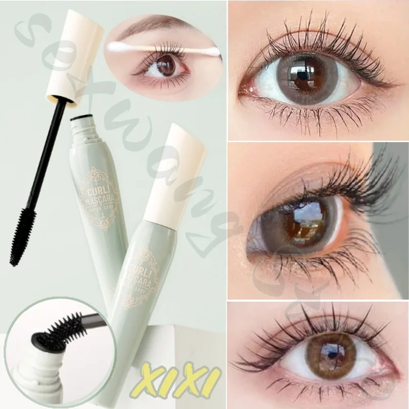 XIXI Mascara, natürlicher schwarzer Pinsel, schlanke, lange Locken, dicke und langanhaltende Einstellung, wasserdicht und schweißfest, nicht leicht zu schwachen