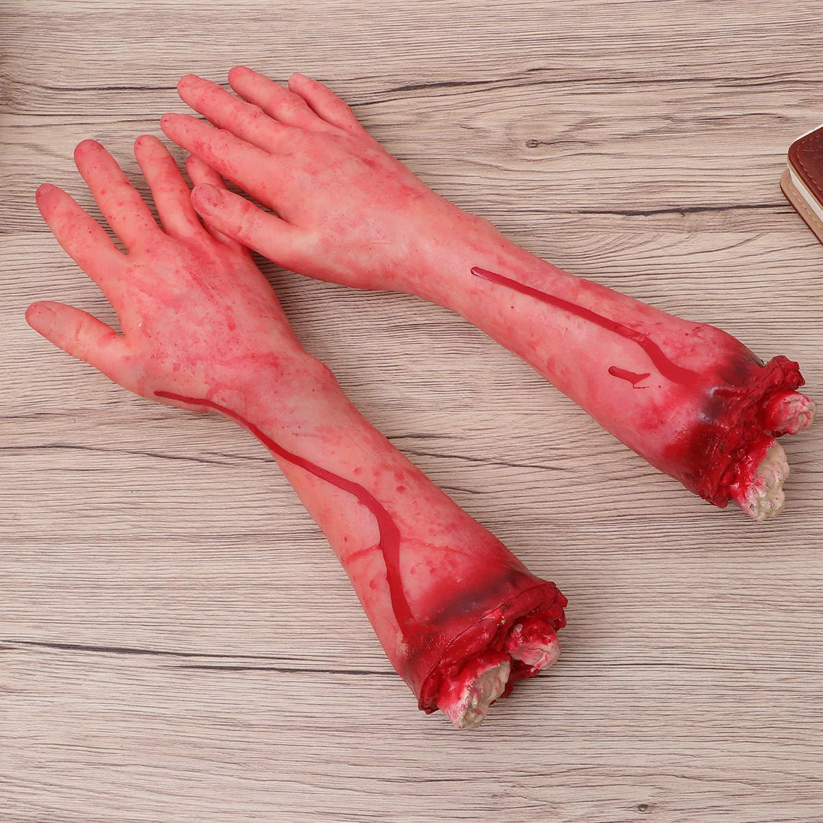 

2 Pcs Decor Terror Hand Bloody Trick Human Body Scare Decoration Halloween Hands