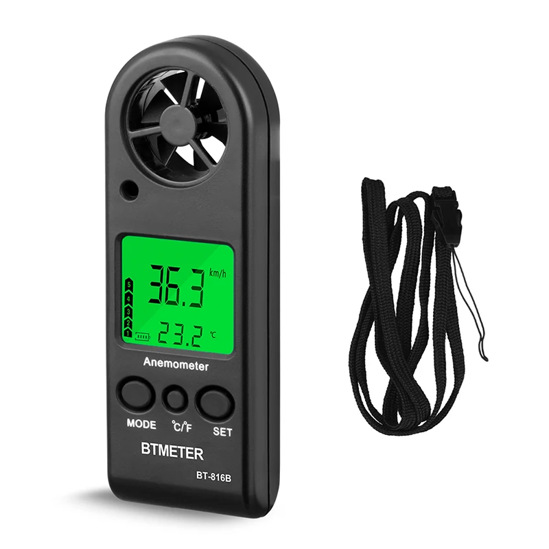 Mini Digital Anemometer Handheld Anemometer Air Flow Rate 0.3-30m/s Wind Speed Meter,Wind Sensor,Air Speed Tester Air Anemometer