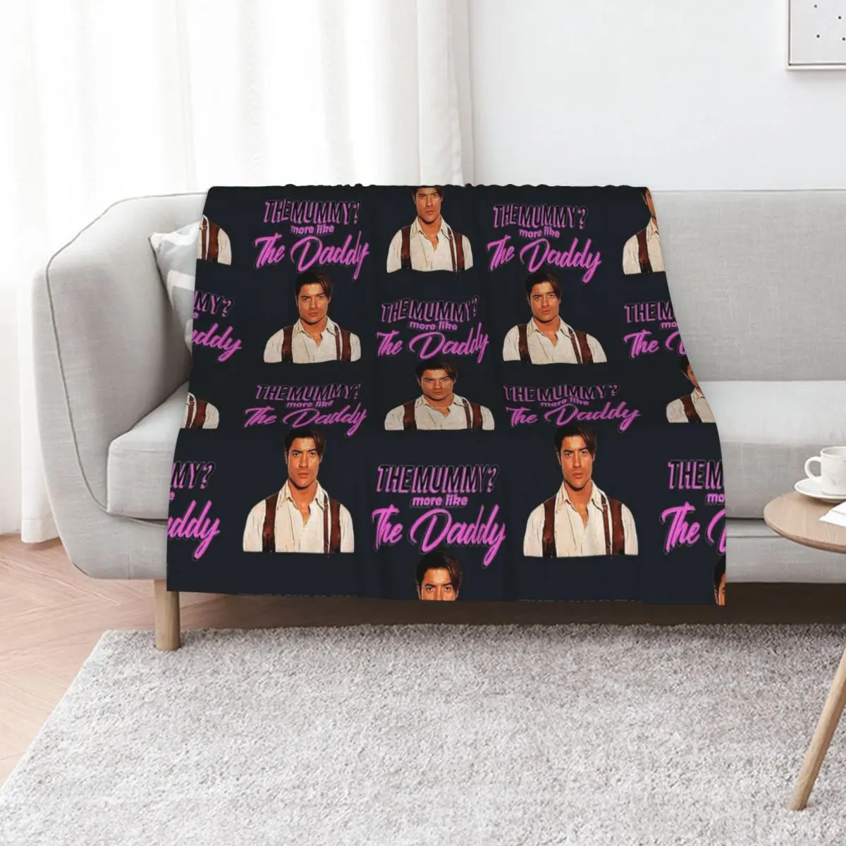 

DADDY THE MUMMY T-Shirt Throw Blanket Flannels manga Flannel Fabric blankets ands Blankets