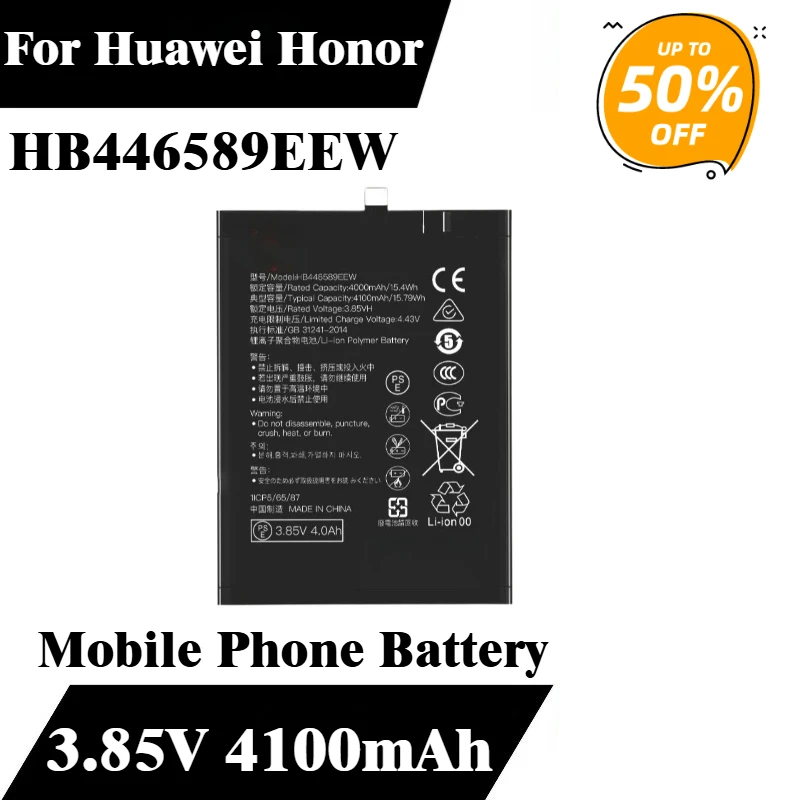 

HB446589EEW Phone Battery 3.85V 4100mAh For Huawei Honor V30/V30 Pro Replacement Battery Brand-New High Quality