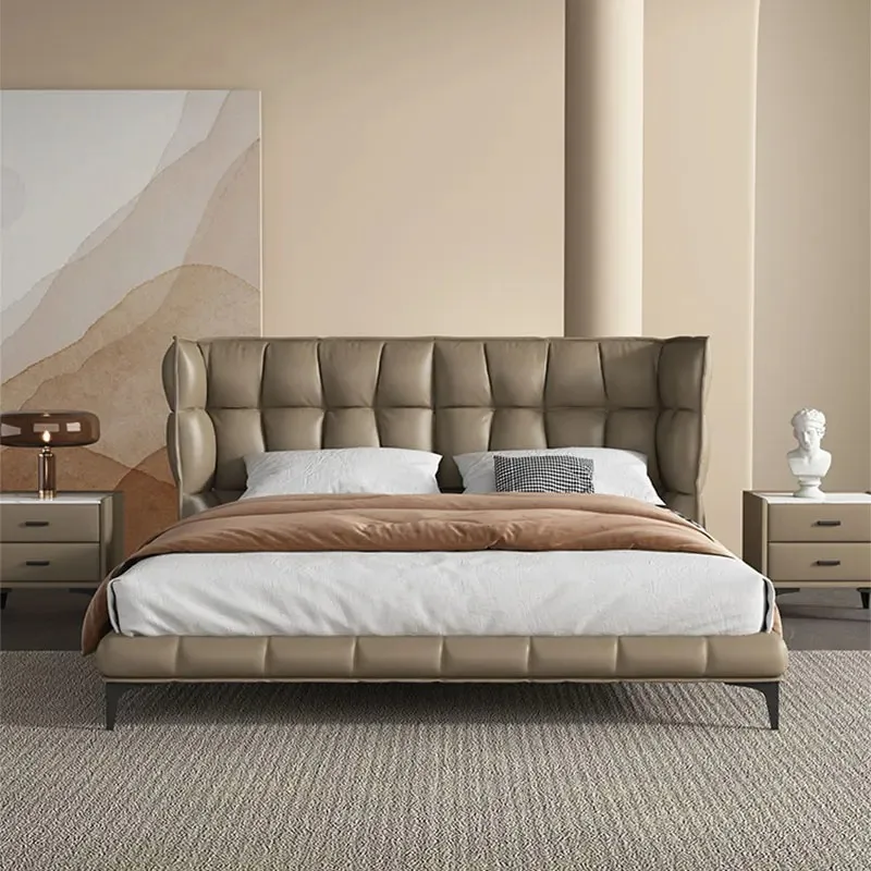 Queen Size Double Bed Comforter Luxury Platform Living Room Queen Bed Full Size Headboards Single Lit 2 Personnes Furniture Home