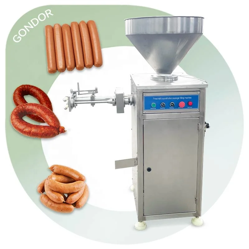 Sausage High Output Production Pneumatic Quantitative Water Twist Pork Enema Used Fill Stuffer Make Machine