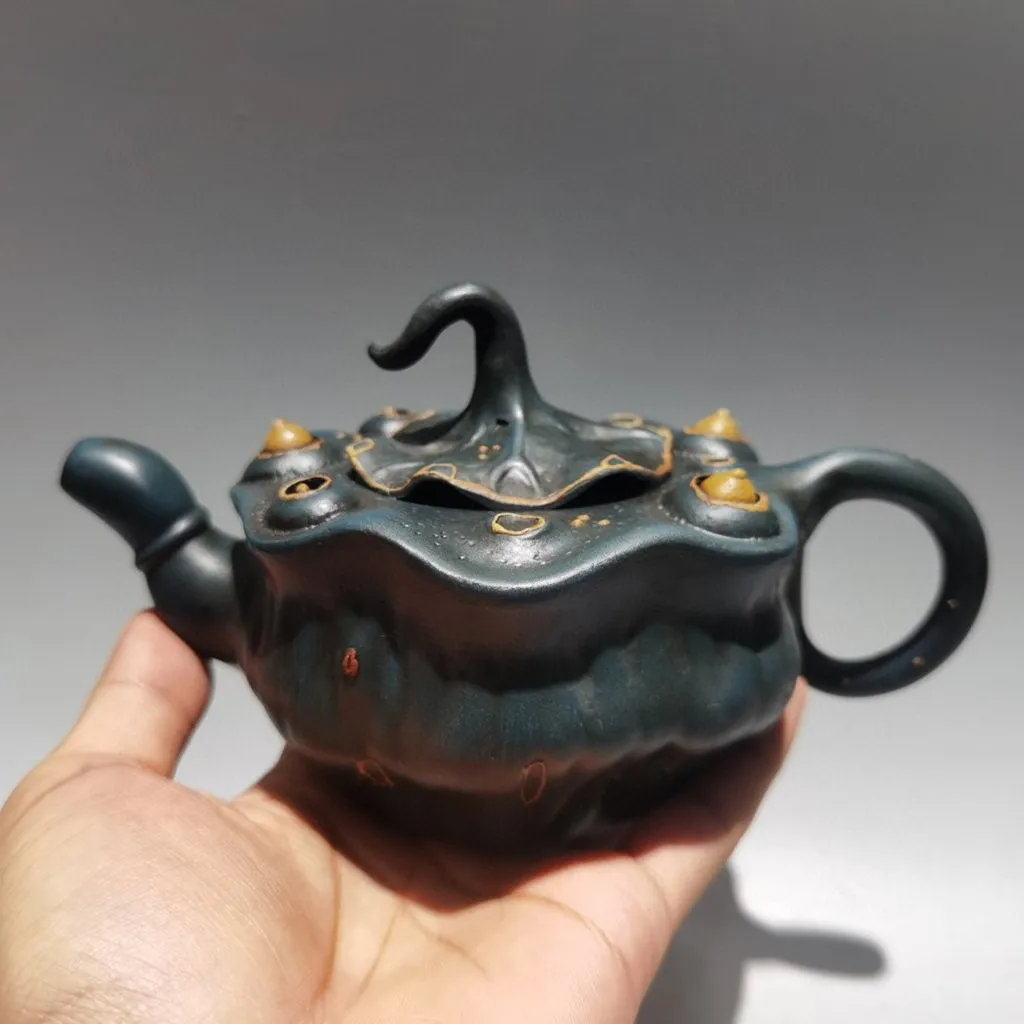 Chinese Yixing Zisha Clay Handmade Exquisite Lotus Seedpod Teapots 9594