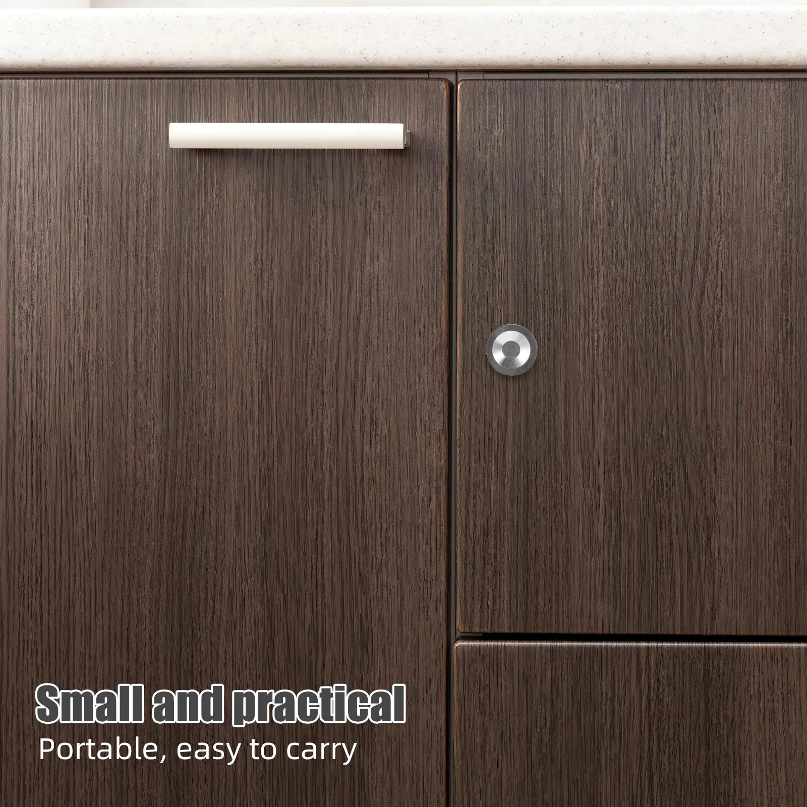 

8Pcs European Style Self Adhesive Cabinet Door Handles No Punching Round Drawer Knobs for Kitchen Glass Cabinet Pantry Closet