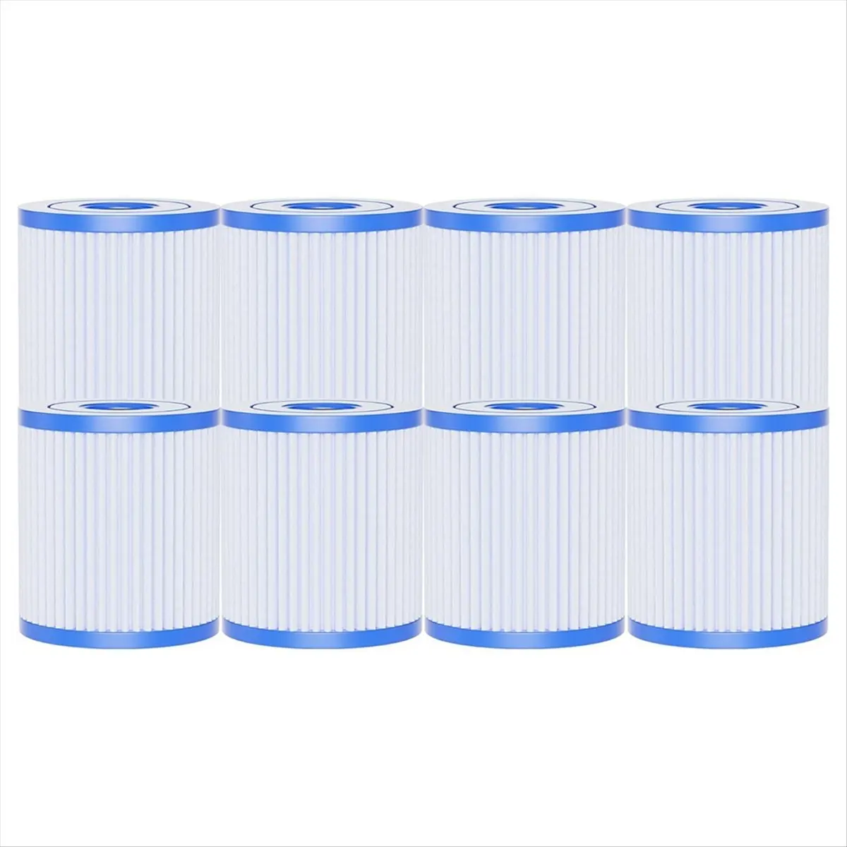 AD11 Paquete de 8 Filtros de Piscina H para Intex 29007E Tipo H, Cartucho de Filtro de Piscina, Bomba de Filtro de 330 GPH, Filtros para Piscinas Elevadas