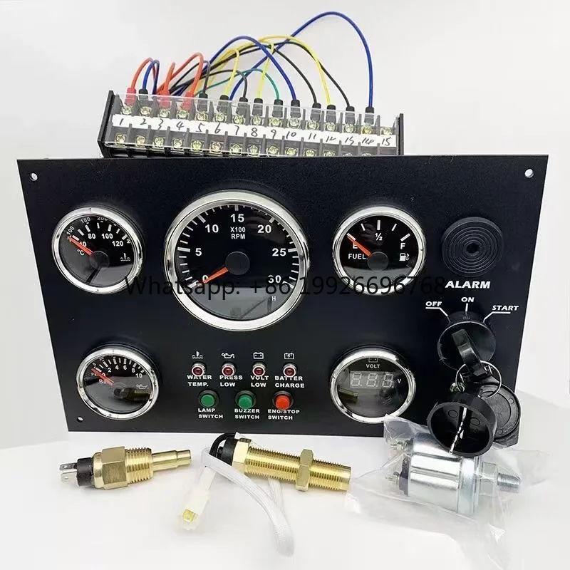 

2024 Cheap DC12V/24V Engine Instrument Gauge Meter Panel for Car Marine Boats With Sensors