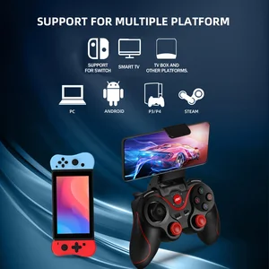 Gaminia وحدة تحكم بلوتوث لاسلكية للكمبيوتر الشخصي TV Box الهاتف المحمول عصا التحكم للكمبيوتر اللوحي والتلفزيون لوحة الألعاب وحدة تحكم لوحة التحكم 8 لوحة مبيعات رئيسية لجهاز استقبال Denon - No5