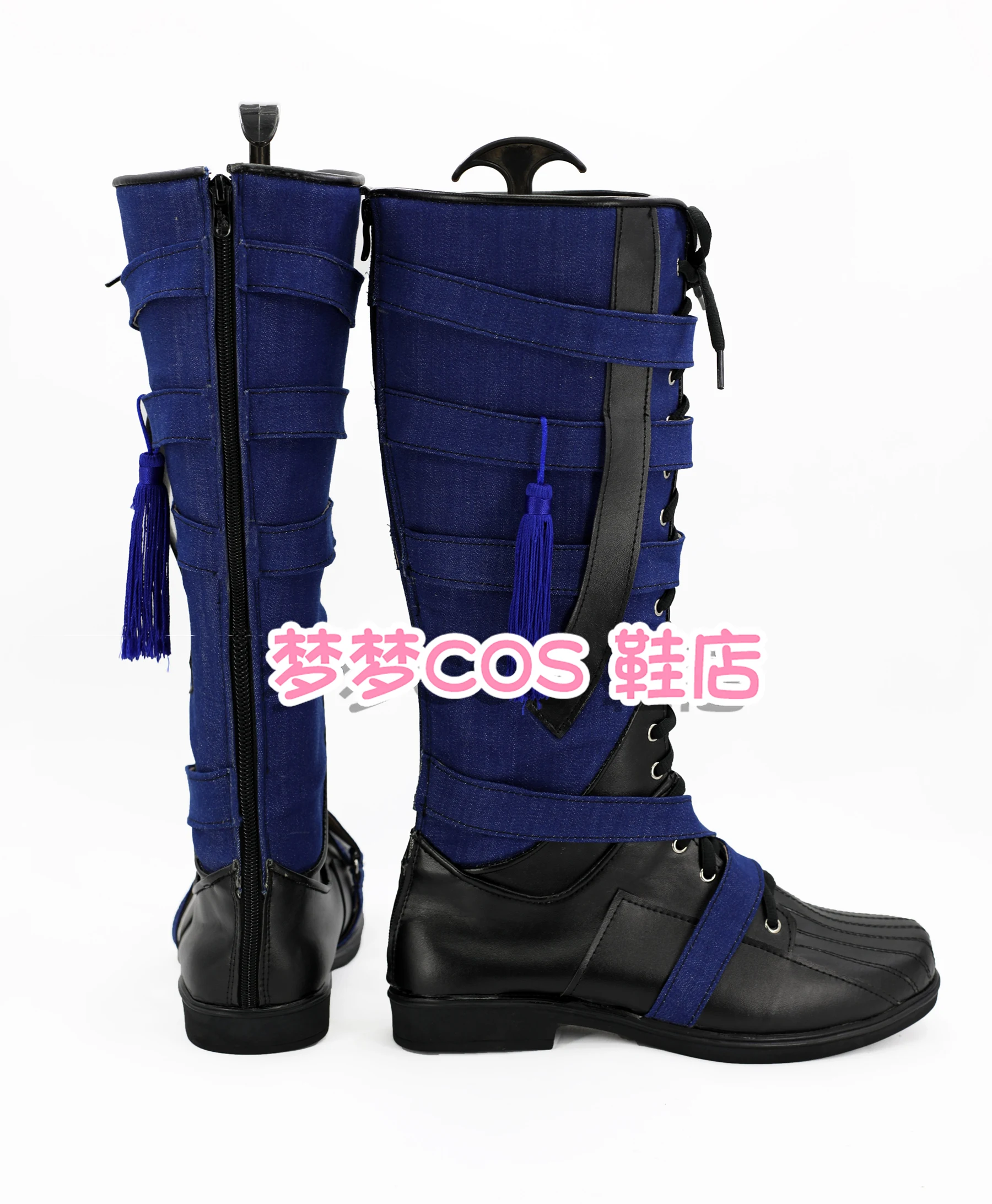 Dr Cosplay Scarpe blu Stivali da dottore Abito da festa di carnevale di Halloween