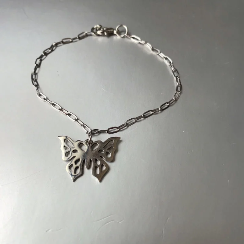 Extremely simple butterfly bracelet as a gift for boyfriend