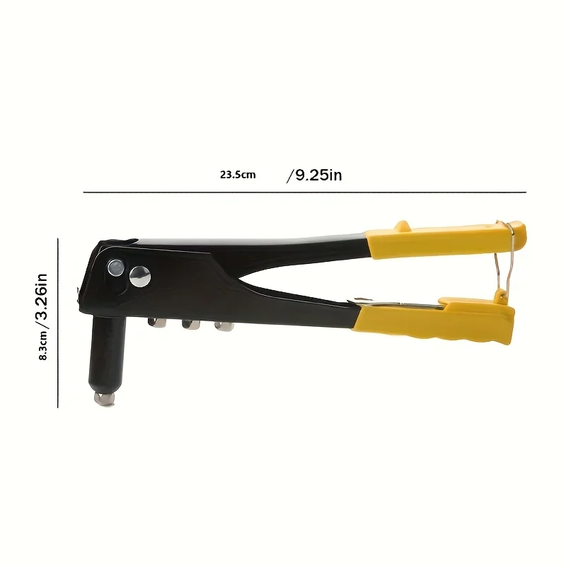 Heavy Duty Riveter Set Pop Rivet Gun with 120 Nails Blind Rivets Assortment Kit Hand Tools Rivet Nut Tool for DIY Projects