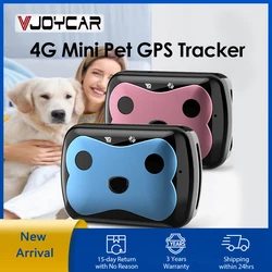 Mini rastreador GPS 4G para mascotas, Collar impermeable IP68, recordatorio de alimentación de sonido, Cargador rápido magnético, aplicación gratuita