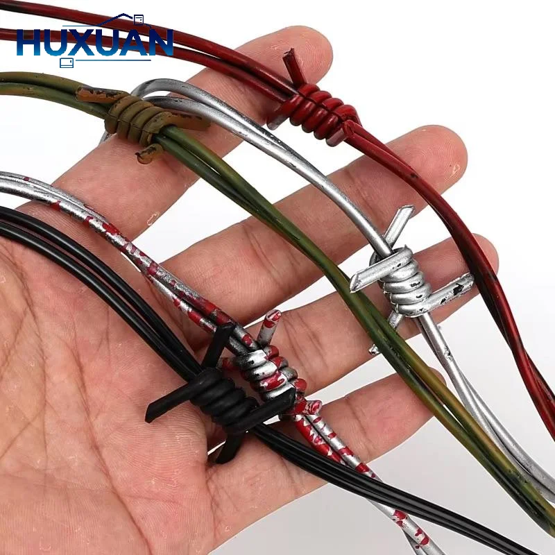 Barbed Wire Halloween Prop For Fence Decoration Simulation Fake Barbed Wires Haunted House Party Favor Backgroun Spooky