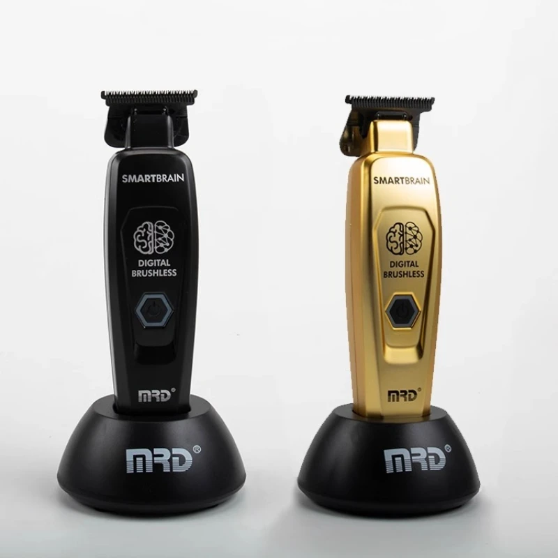 MRD Hair Clipper Professional GMT-90-4 Smart Brain Hair Trimmer High Speed Engraving Push Men's  Full Metal Body DLC 440C Blade