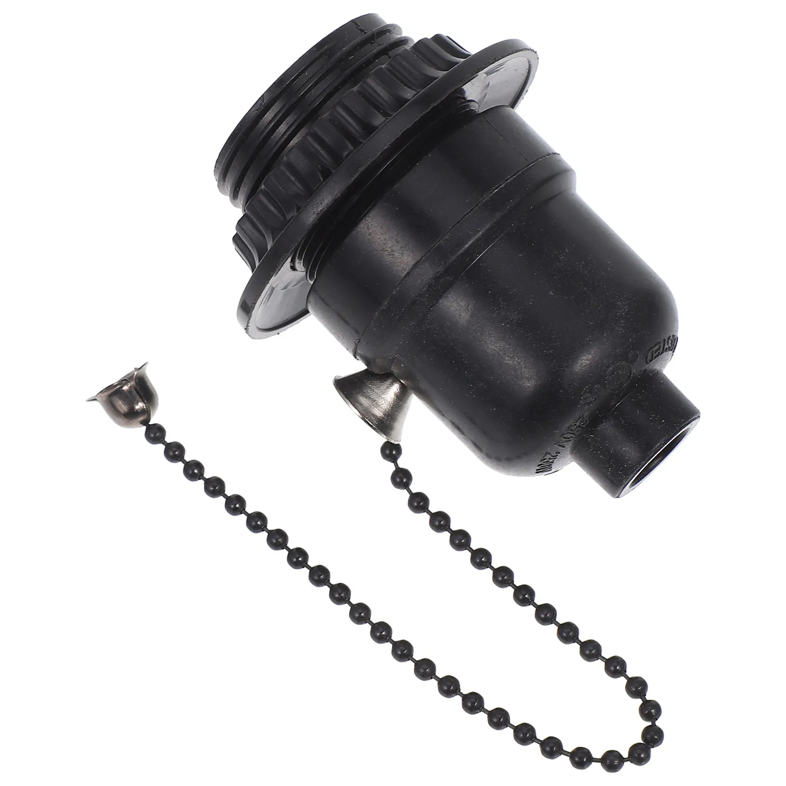 

Black Pull Chain Lamp Socket Bulb Base Heavy Duty Bulb Holder for Lamp Repair Garage Workshop Basement Shop