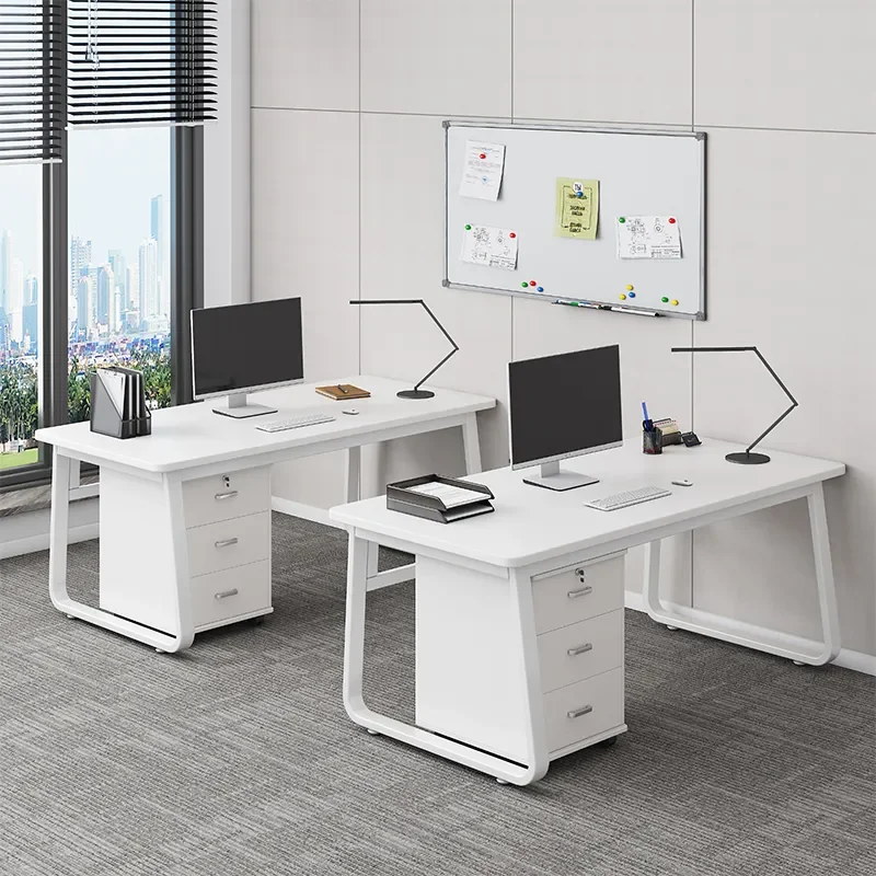 for Desk Staff Simple Modern Office Desk Drawer Cabinet 2 Staff Desk Chair Combination Computer