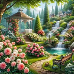 SDOYUNO 5D Diamond Painting Flower Diamond Mosaic Landscape Full Square Embroidery Picture Rhinestones Home Decor