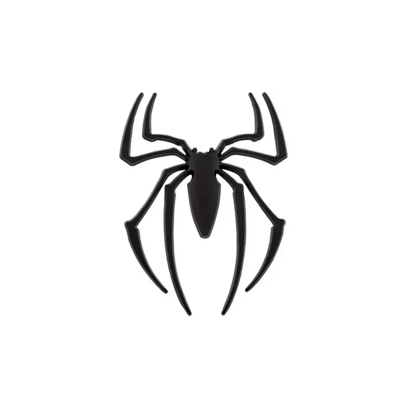 Naklejki 3D na samochód z metalu, logo pająka na samochód, chromowana emblematka, naklejka na samochód, dekoracja w kształcie samochodu, akcesoria do karoserii samochodu